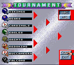 Capcom's MVP Football screenshot 3 for Super Nintendo